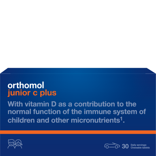 Bērna augšanai un attīstībai Orthomol Junior C plus košļājamas tabletes